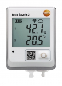 testo Saveris 2-H2 - bezprzewodowy rejestrator danych z wyświetlaczem i gniazdem dla czujnika wilgotności i temperatury